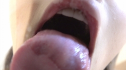 (1) [spit tongue observation] thrust River cucumbers of subjective tongue tongue licking recorder observation lenses Rimming spit over Danielle Derek!　