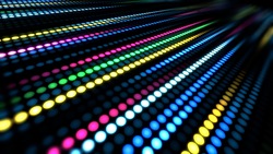 Colorful dots move background video material