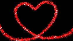 Shiny red heart