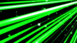 A colorful line of speedy and star green background loops
