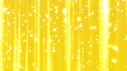 キラキラが上昇していく背景動画素材　黄色　ゴールド