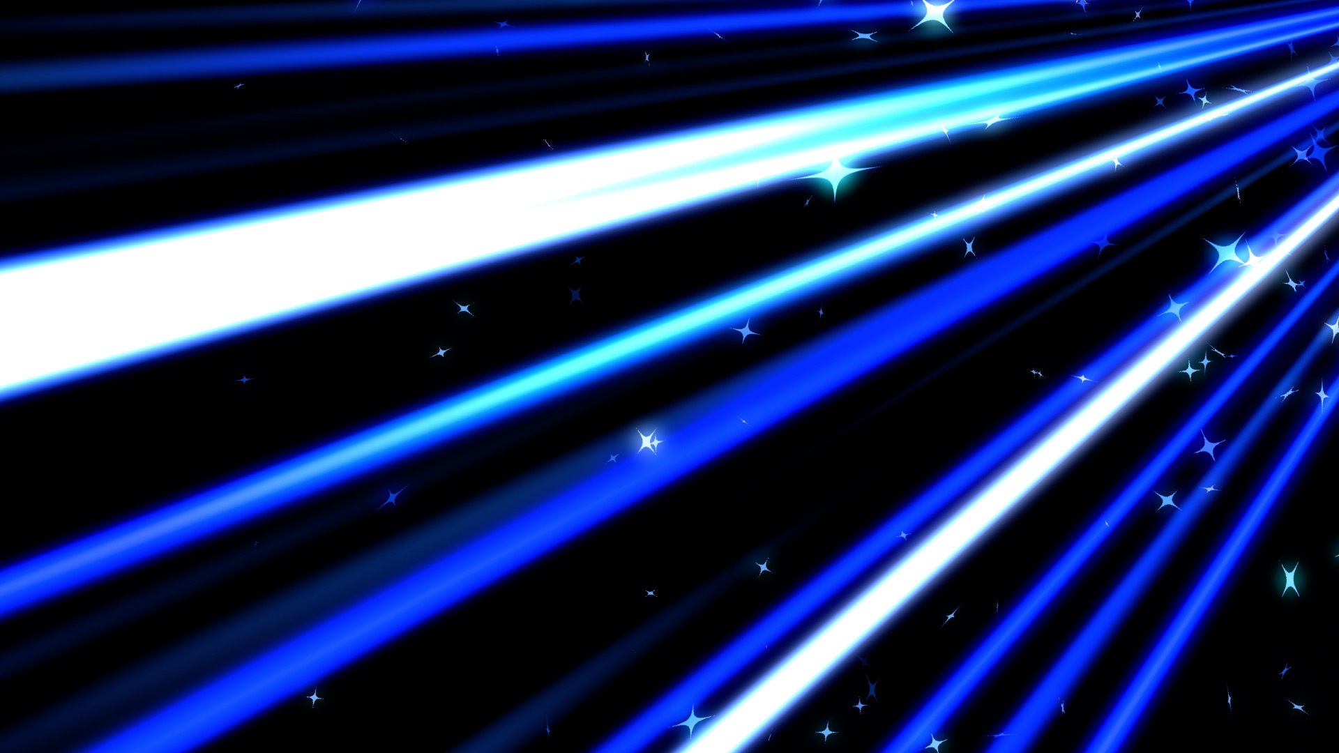 A colorful line of speedy and stars blue background loops