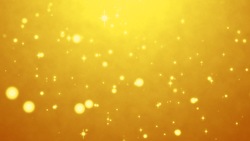 黄色闪闪发光的美丽粒子背景视频材料（循环处理）