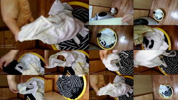 [****] sister was using basket washing machine next to my parents ' House clothes, underwear, panty (shimpan)? 3rd